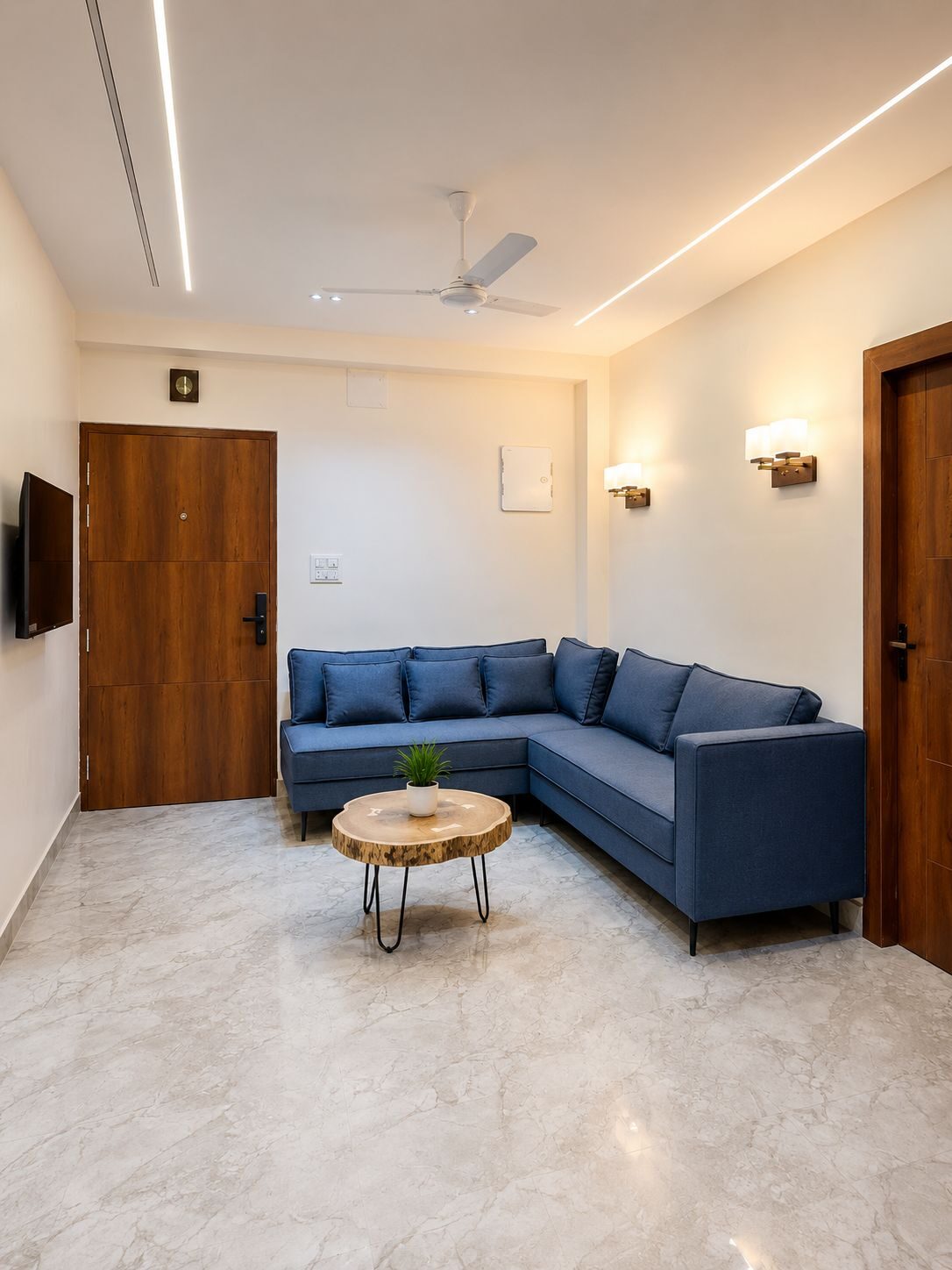 Elegant dining area at Ibiza Homestay Guwahati set for a meal